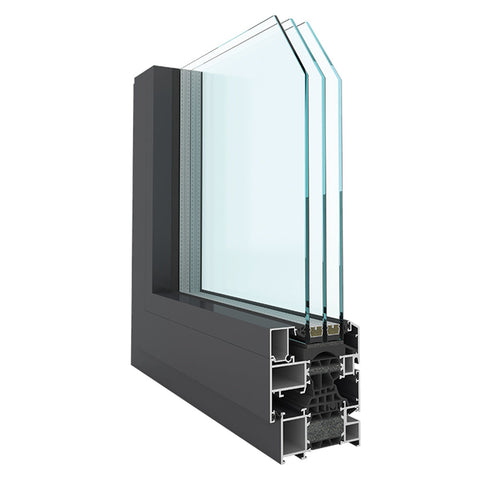WDMA Sound Proof tilt&turn window open outside tilt & turn window with double/triple glazed