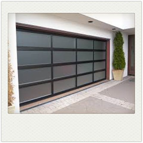 China WDMA Automatic electric sectional aluminum alloy frosted glass garage door