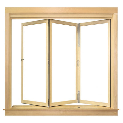 Horizontal Sliding Style Aluminum Frame Bifold Folding Glass Balcony Window Extrusion Profiles