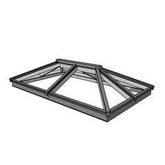 Thermal break waterproof double glazing glass aluminum profile pyramid roof Australia for skylight