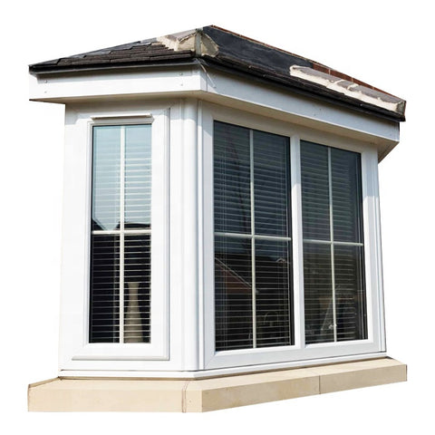 Aluminum Extend Awning Panel Tempered Glass Fixed Corner Window Bay Bow Windows