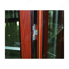 aluminium weather proof tempered glass folding door grill design