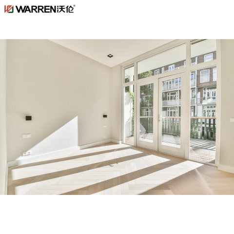 Warren 36x80 Exterior Door Left Hand Inswing French Doors Exterior Double Patio Doors White