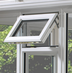 WDMA American Style Hurricane Impact Slider PVC Top Swing Window With Glass