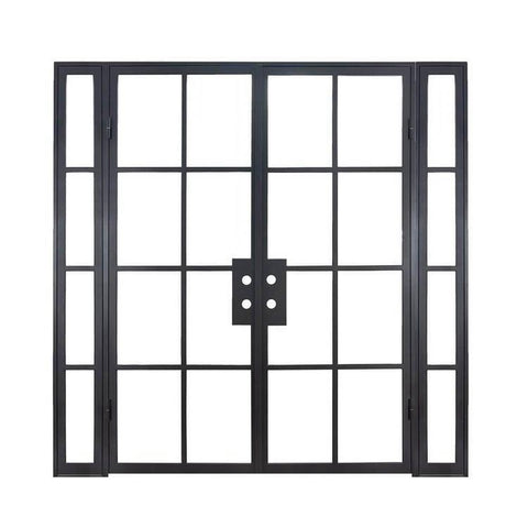 WDMA  Cheap iron single swings used exterior steel security doors for sale