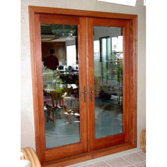 Glazed wooden 48 inch exterior french doors