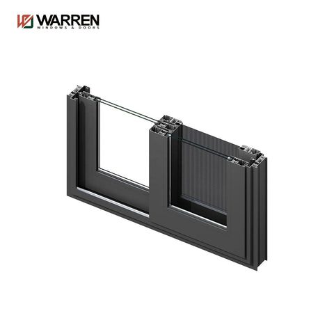 Warren Big Sliding Window Aluminum Sliding Reception Window Slide And Swing Window Insulated