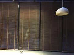 Haoyan Elegant Pvc Roll Up Window Basswood Faux Wooden Blind Wood Shutters on China WDMA