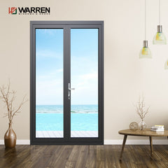 Modern Design Aluminum Internal Casement Glass Door Soundproof Hinged Door For Villa