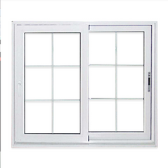WDMA High Quality Double Glazed Pvc Frame Sliding Glass Window