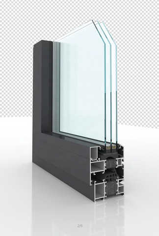 WDMA Double Glazed Windows Aluminum frame tempered glass swing window