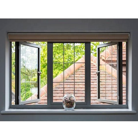 Chinese Top Brand Open Inside Small French Tempered Burglar Proof Casement Window