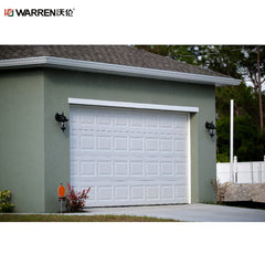 Warren 16x8 Black Garage Door With Insulated Sectional Garage Door