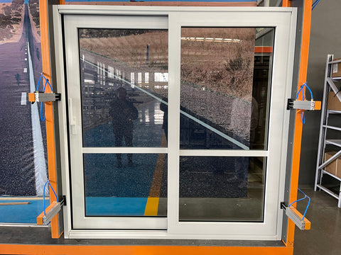 WDMA waterproof white sliding aluminium doors