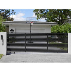 Customized Decorative Courtyard Entrance Aluminum Fence Gate Driveway Sliding Gate