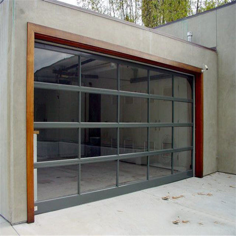 China WDMA Customized modern design steel garage doors with pedestrian door