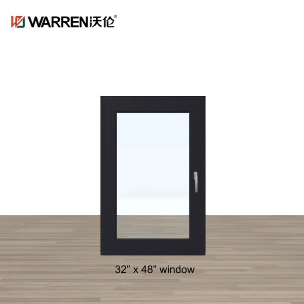 Warren 32x48 window China modern narrow frame tilt and turn casement aluminium windows double glazed