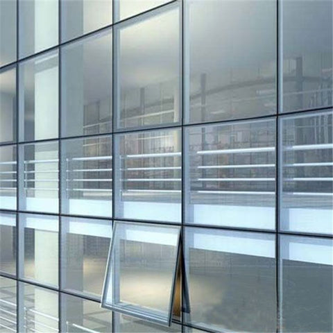 High Quality Invisible Frame Translucent Lowe Glass Aluminum Glass Curtain Wall Cleaning System Factory