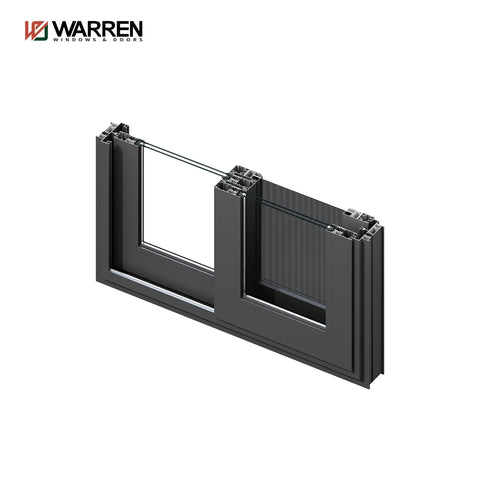 Warren 30x30 Sliding Aluminium Frosted Glass Blue Vertical Window Rough Opening