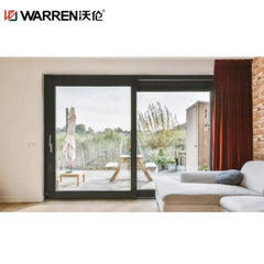 Warren 72x76 Sliding Aluminium Low E Glass Brown Three Panel Shower Door For Restaurant