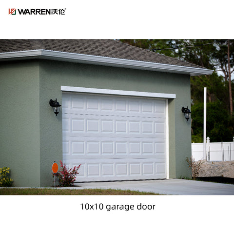 10x10 Black Garage Door With Insulated Sectional Garage Door