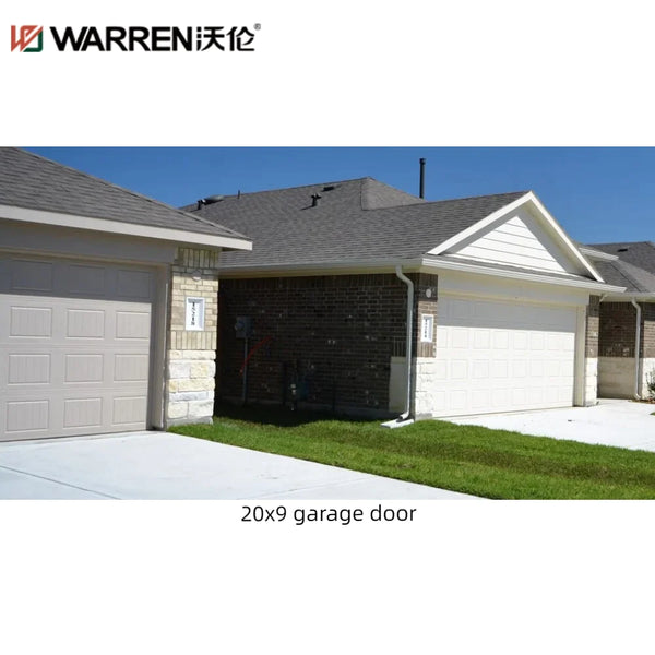 Warren 20x9 Garage Door Triple Layer Steel Garage Doors Modern Glass Garage Doors For Sale