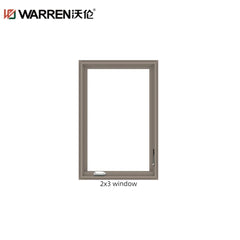 WDMA 2x6 Window Double Pane Insulated Windows Aluminium Frame Casement Window