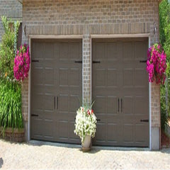 China WDMA Customized modern design steel garage doors with pedestrian door