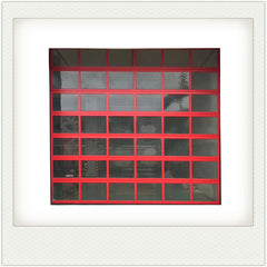 China WDMA Low price residential automatic black aluminum benefit glass sectional garage door