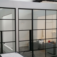 WDMA  New construction home narrow frames minimal design and minimalism style glass partition wall