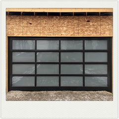 China WDMA Aluminum alloy material clear glass garage door