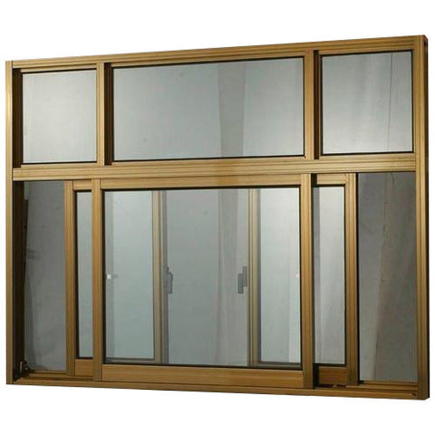 High quality brown aluminum metal sliding windows residential slide windows for sale on China WDMA