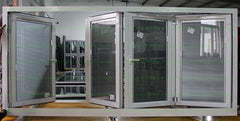High quality well design aluminium bi-folding window & commercial system black aluminium double glass bi-fold window on China WDMA