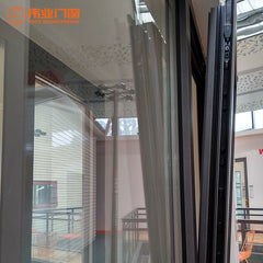 Hot sale aluminium tilt and turn french style curtain aluminium windows style in pakistan