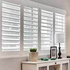 Hot sale interior cheap customized plantation shutters casement windows from factory on China WDMA
