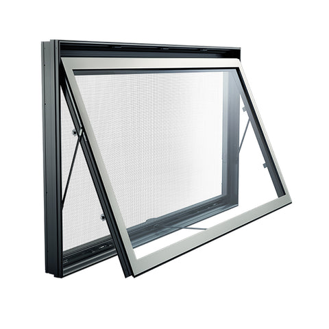 Hurricane impact laminated glass awning window aluminum frame on China WDMA