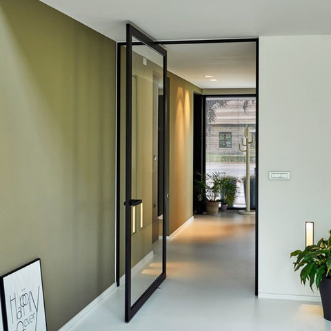 Interior Door Modern Glass Pivoting Aluminum Pivot Doors on China WDMA