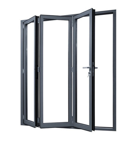 JBD custom aluminium patio doors for sale vertical frameless bi folding glass doors on China WDMA on China WDMA