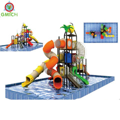 JMQ-18167A Hot sale water games equipment large slide on China WDMA