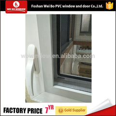 Latest design Crank open window pvc windows with top brand hardware on China WDMA
