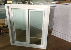 Lingyin construction high quality upvc sliding windows with blinds between the glass on China WDMA