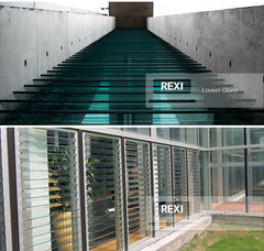 Louvre Jalousie Window Glass Factory Price of Glass Louver 4mm, 5mm, 6mm Clear Tinted Nashiji Mistlite on China WDMA