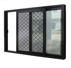 Low cost office sound proof sliding window grill design good quality aluminum window frame price for nepal market on China WDMA