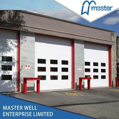 Master Well CE certification Industrial sectional door with pedestrian door for your option on China WDMA