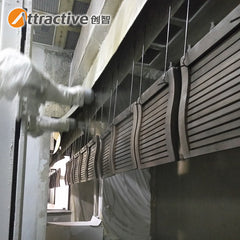 Metal security door spraying line and spraying powd system on China WDMA