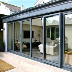 Modern design High quality aluminum folding glass patio door with good price on China WDMA