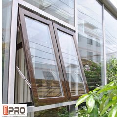 Modern hot design australian standard double glazed Cheap Small aluminum glass top hung window awning windows philippines