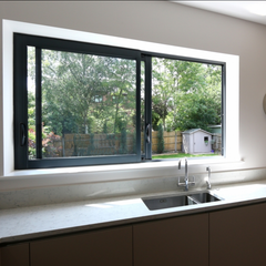 Modern security heavy aluminium french lifting sliding window with roller design for interior on China WDMA