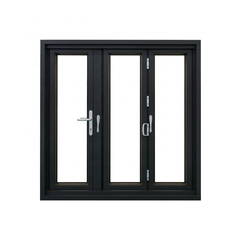 Multi-point locking systems double glazed australia design aluminum folding Bi-Fold window on China WDMA