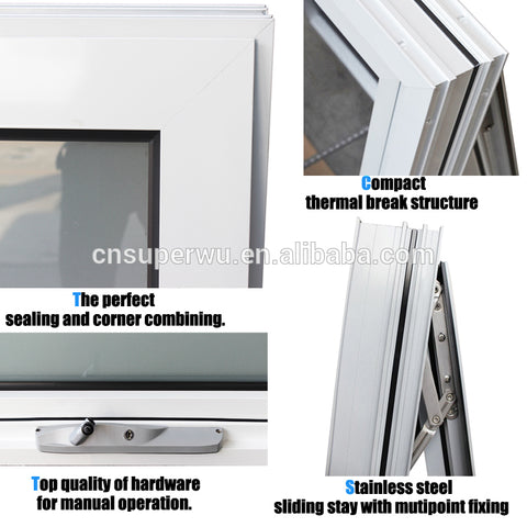 NFRC CSA Australian AS2047 standard thermal break large glass cheap house windows for sale on China WDMA